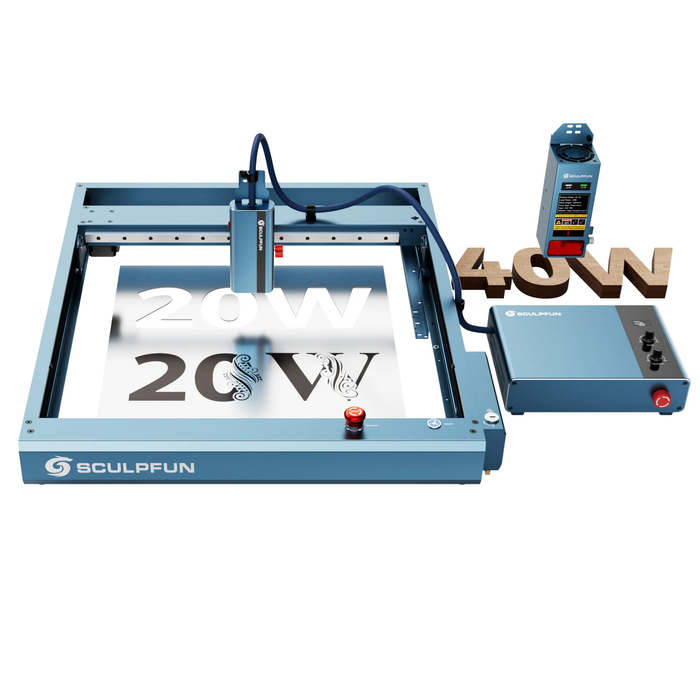 [EN MÉXICO] SCULPFUN A9 Ultra Máquina Láser 20W de Fibra y 40W de Diodo 2 en 1 para Grabado en Metales y No Metales