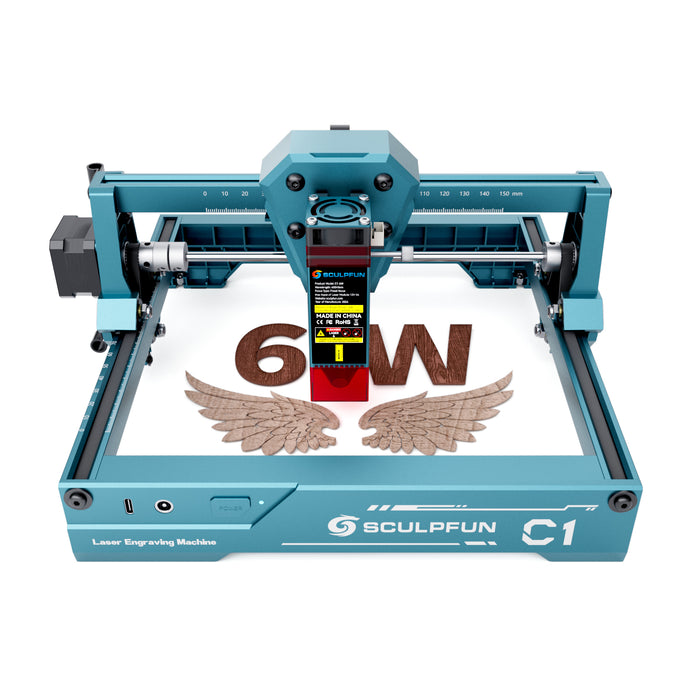 [EN MÉXICO] Sculpfun C1 6W Mini Grabador Láser Portátil con Punto Ultrafino y Área de Grabado de 150 × 130 mm
